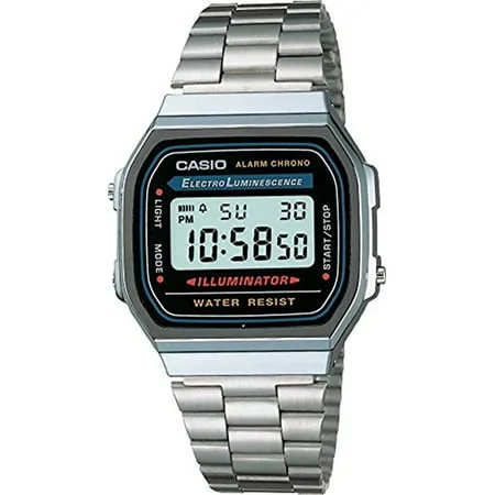 Casio Men's Electro Luminescence Illuminator Watch A168W-1