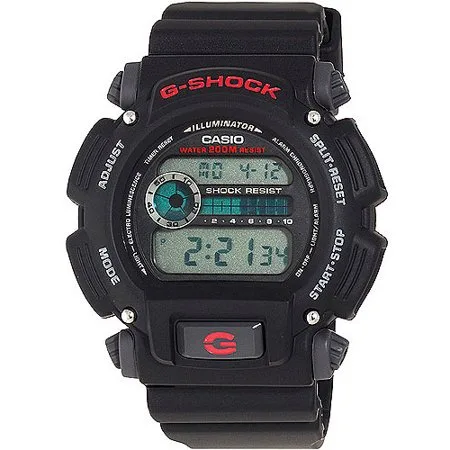 Casio Men's G-Shock Watch With Afterglow Backlighting, Black Resin Strap