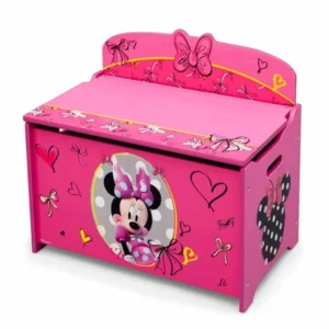 Disney Minnie Mouse Deluxe Wood Toy Box by Delta Children