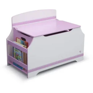Delta Children Jack and Jill Deluxe Toy Box with Book Rack