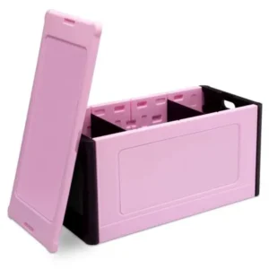 Delta Children Durable Plastic Store and Organize Toy Box, Pink