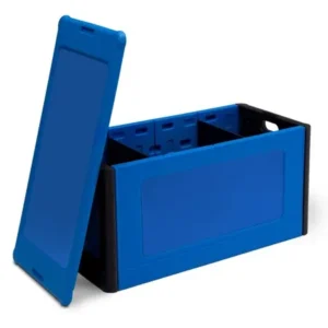 Delta Children Durable Plastic Store and Organize Toy Box, Blue