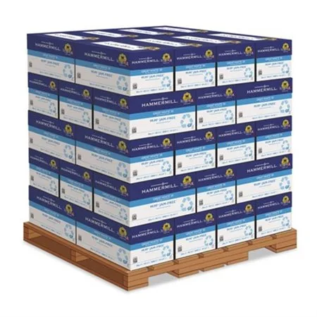 Hammermill Great White Recycled Copy Paper, 92 Bright, 20lb, 8-1/2 x 11, 200,000 Sheets/PLT HAM86700PLT