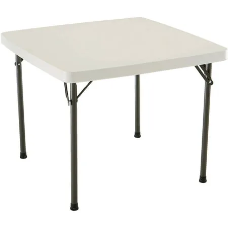 Lifetime 37" Folding Square Table, Almond