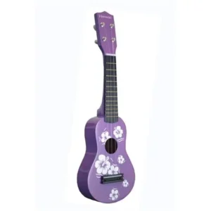 Toy Ukulele 4 string Hawaiian Theme Uke Guitar for Kids - Purple