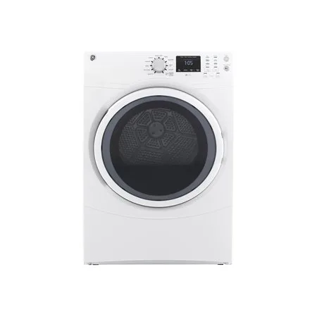 GE GFDN160GJWW - Dryer - freestanding - width: 27 in - depth: 33 in - height: 39.4 in - front loading - white on white
