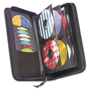 Case Logic CD/DVD Wallet, Holds 72 Discs, Black