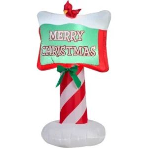 Gemmy Airblown Inflatable 3.5'Merry Christmas Sign