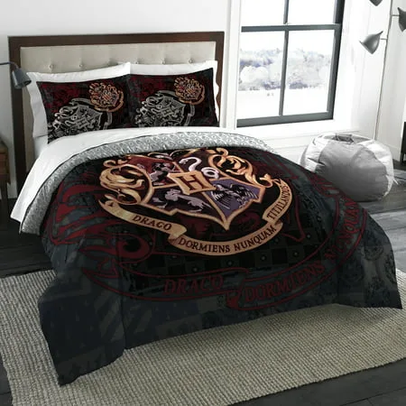 Harry Potter School Motto Twin/Full Bedding Comforter Set