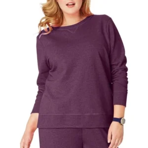 Just My Size Women's Plus Size Fleece Sweatshirt, Up to size 5x