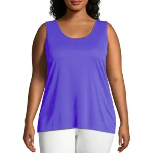 Just My Size Women's Plus Size Cool DRI Performance Scoop Neck Tank