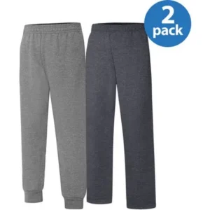 Hanes Boys Fleece Sweatpants 2 Pack Your Choice Value Bundle