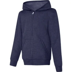 Hanes Boys' Fleece Full Zip Hooded Jacket with Pockets