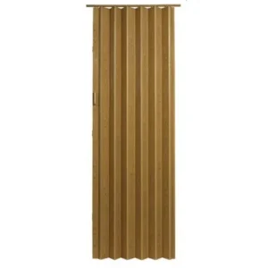 Homestyle Plaza Vinyl Accordion Door, 36" x 96", Oak