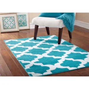 Mainstays Quatrefoil Area Rug Available In Multiple Colors And Sizes