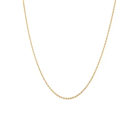 Brilliance Fine Jewelry 10K Yellow Gold Polished Rope Chain Necklace, 18"