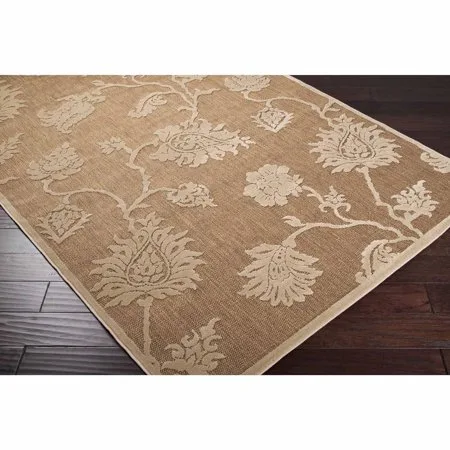 apartment AH Chania Machine Made Floral Indoor/Outdoor Area Rug, Brown