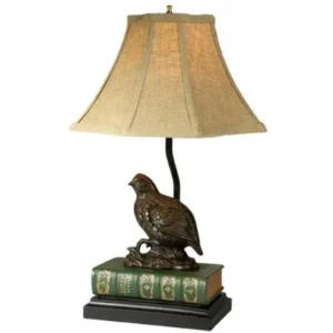Sculpture Table Lamp TRADITIONAL Prince of Game Birds 14-Light Resin New OK-957
