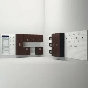 RST Flow Wall 12-Piece Espresso Garage Cabinet System