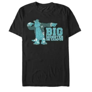 Men's Monsters Inc Sully Big Monster on Campus T-Shirt Black Small