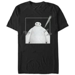 Men's Big Hero 6 Baymax Taped T-Shirt Black Small