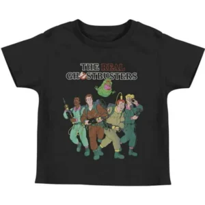 Ghostbusters Boys' The Whole Crew Childrens T-shirt Black