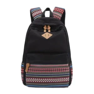 Fashion Lightweight Causal Canvas Travel Daypack Computer Bag School Book Bag Backpack for Girls