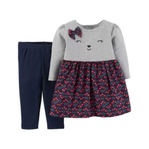 Child of Mine by Carter's Baby Girl Long Sleeve Tunic & Leggings, 2pc Outfit Set