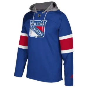 "New York Rangers Adidas NHL Men's ""Platinum"" Jersey Hooded Sweatshirt"