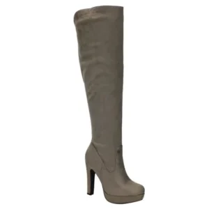 Delicious FF69 Women's Knee High Platform High Block Heel Dress Boots