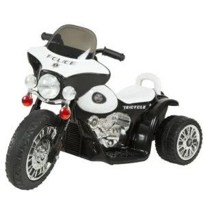 Ride on Toy, 3 Wheel Mini Motorcycle Trike for Kids, Battery Powered Toy by Hey! Play! â€“Toys for Boys and Girls, 2 - 5 Year Old - Police Car