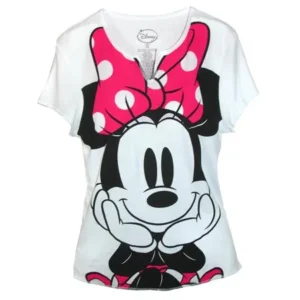 Disney Women's Minnie Mouse Tee Shirt Top