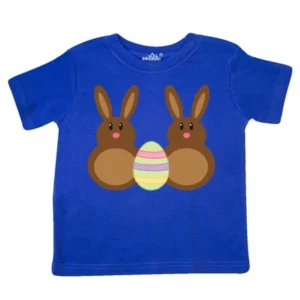 Inktastic Twins Easter Chocolate Bunnies Toddler T-Shirt Boy Girl Holiday Cute