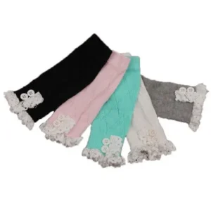 48 hours 20 stock price clearance Five Pairs Five Colors Jelinda Children's Socks Lace Hollow Girl's Leg Warmers kids lovely socks sales promption