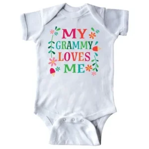 My Grammy Loves Me Girls Gift Apparel Infant Creeper