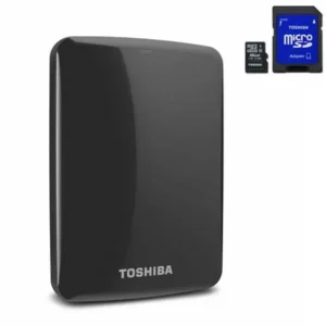 Toshiba 1tb usb 3.0 portable external hard drive with backup software Bundle w/BONUS 16GB USB & 16GB Micro SD