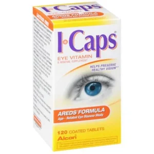 I-Caps Areds Formula Eye Vitamin & Mineral Supplement Coated Tablets - 120 CT