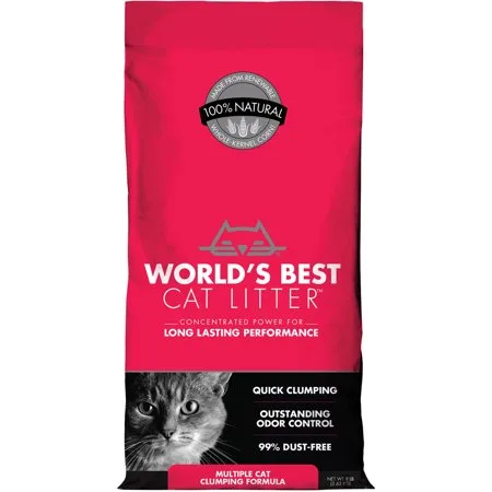 World's Best Cat Litter Multiple Cat Clumping Formula, 8 lb