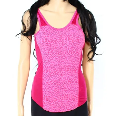 Nike NEW Pink Cheetah-Print Women's Medium M Tank Top Athletic Apparel