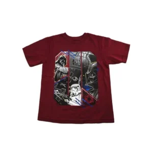 Disney Store Boys Star Wars - Darth Vader Short Sleeve Tee T-Shirt, Red, X-Small (4)