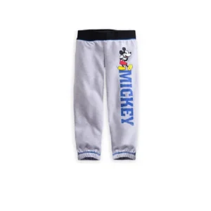 Disney Store Boys Mickey Mouse Standing tall Sweatpants, Gray