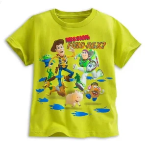 Disney Store Toy Story "Mission: Find-Rex?" Tee T-Shirt for Boys