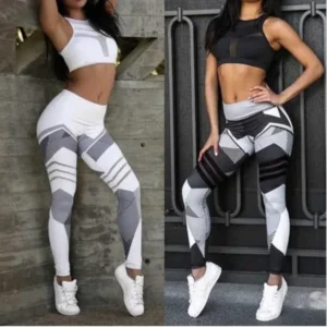 Women Waist Yoga Fitness Leggings Running Gym Stretch Sports Pants Trousers