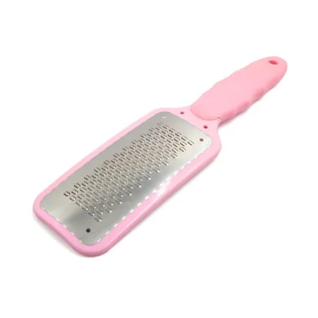 Pink Stainless Steel Dry Skin Foot Care Corn Scrubber File Rasp