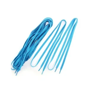 Unique Bargains Unisex Flat Shoelace Athletic Sports Sneaker Strings 5 Pairs Blue