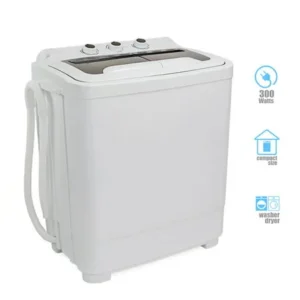 Barton 2-in-1 Portable Compact Washer & Spin Dry Cycle Top Load w/ Built-in Drain Pump, White