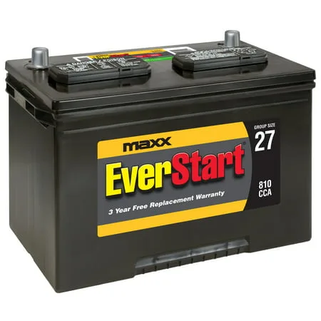 EverStart Maxx Lead Acid Automotive Battery, Group Size 27 (12 Volt/810 CCA)
