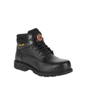 Brahma Gus 6" Black Steel Toe Work Boot (Men's Wide Width)