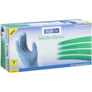ReliOn Nitrile Gloves, 100 Ct