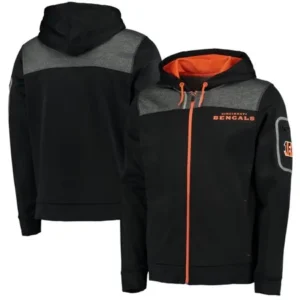 Cincinnati Bengals Game Elite Menâ€™s Zip-Up Performance Hoodie